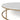 Modern Round Polished Marble Coffee Table with Stainless Steel Base