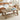 Solid Oak Trestle Base Rectangle Commercial Project Coffee Table