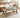 Solid Oak Trestle Base Rectangle Commercial Project Coffee Table