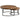 Solid Wood Circular Coffee Table For Commercial Retail Fitouts