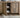 Custom Reclaimed Oak and Travertine Commercial Media Console Unit