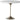 Modern Project Grade Bistro Table with Marble Top Metal Base
