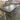 Solid Wood Rectangular Dining Table with Cast Metal Tapered Stanchions