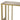 Premium Gold Finish Architectural Metal Pedestal Side Table Fit-Out