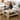 Solid American Oak Square Coffee Table with Fluted Pedestal Detail