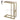 Premium Gold Finish Architectural Metal Pedestal Side Table Fit-Out