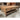 Weathered Solid Wood Coffee Table with Integrated Lower Storage Shelves